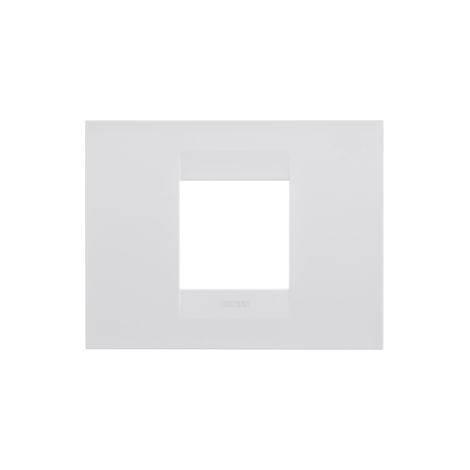PLAQUE GEO 2P BLANC SATIN GEWISS GW16402VW