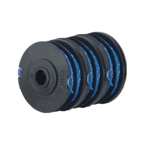 kit di 3 bobine di ricambio rac123 compatibile con tagliabordi ryobi rlt4125 - rlt5127 - rlt6130