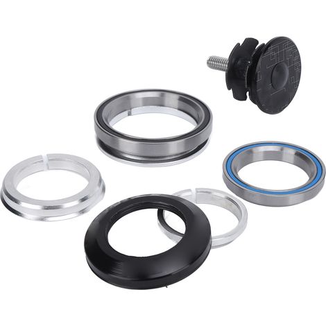 LeBycle Steuersatz für Mountainbikes und Rennräder, Doppellager, 28,6 x 44–44 x 39,8 mm, konisches gerades Rohr (1/5)