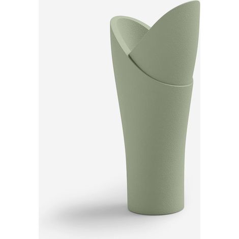 Vaso da esterno in polietilene a bocciolo per giardino Assia 115 - Verde (1/3)