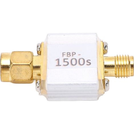 Filtre RF Coaxial Passe-Bande SAW 1500MHz 50 Ohms, Interface SMA, Bande Passante 20MHz à 1dB (1/5)
