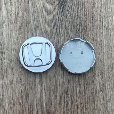 58-mm-Radnabenkappe, kompatibel mit Honda Accord, Odyssey, CR-V, Civic, UR-V, Crosstour, Avantancier, Fit, City, Freed – Felgenmitte, ABS-Radzubehör, 4-teiliges Set – Silber