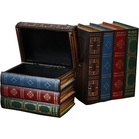 Boite De Rangement En Forme De Livre - Boite De Rangement Decorative - Pour Etagere Bureau Decoration Interieure - 1 Piece (1/5)