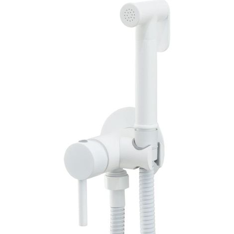 Grifo de bidet empotrado ORANI redondo blanco
