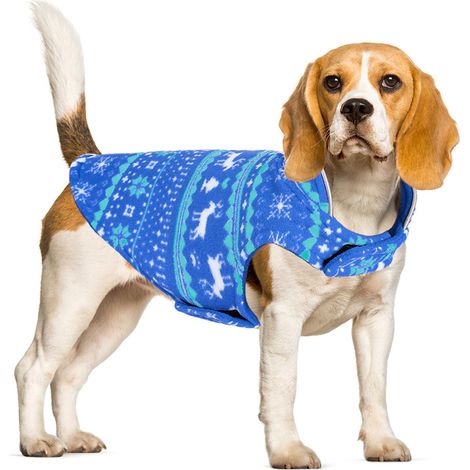 1 Pull Chien, Tricot Noël, Col Montant, Ouverture Laisse, Petit Moyen Chien (1/5)
