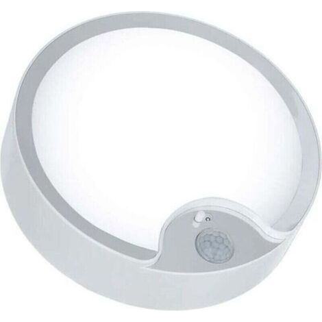 LED-Deckenleuchte mit Bewegungsmelder. Superhelle, batteriebetriebene Deckenleuchte für den Innenbereich. Ideal für Dachboden, Waschküche, Garage, Flur und Treppenhaus. 19 cm, 300 lm, Tageslichtweiß (1/5)