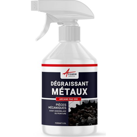 Nettoyage métaux, alu, aluminium, dégraissant, chaine, velo, moto, auto, remplace le trichlo ethylène - 0.5 L - ARCANE INDUSTRIES