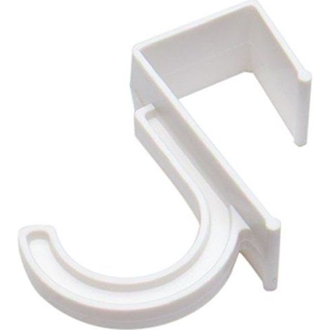 Bulk Hardware BH01840 Paquet de 2 Crochets au-dessus de porte Blanc