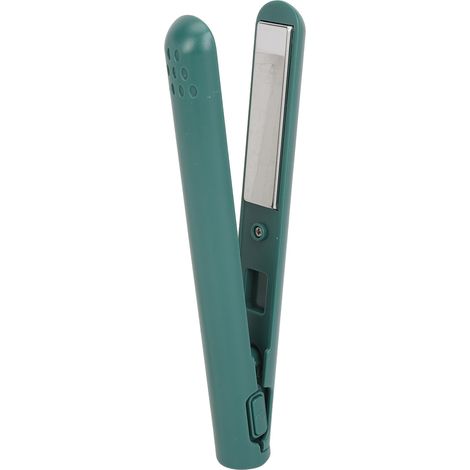Lisseur à cheveux portable à température constante et à chauffage uniforme, idéal pour les franges (vert). (1/5)