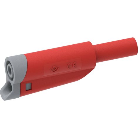 Electro PJP 1076-CD1-R Fiche mâle de laboratoire mâle, droit Ø de la broche: 4 mm rouge 1 pc(s) (1/3)