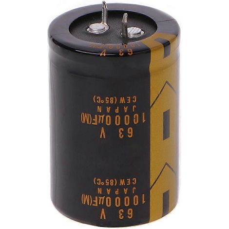 1 condensateur électrolytique audio 10 000 µF 63 V 36 x 52 mm (1/5)