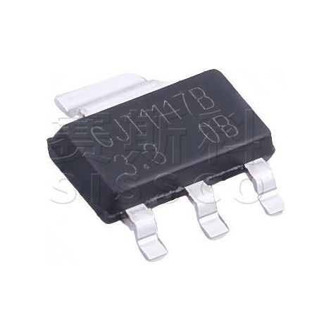 Original Changdian SCJT1117B-3.3 SOT-223 3,3V 1A Linearregler-Chip, 5 Stück.