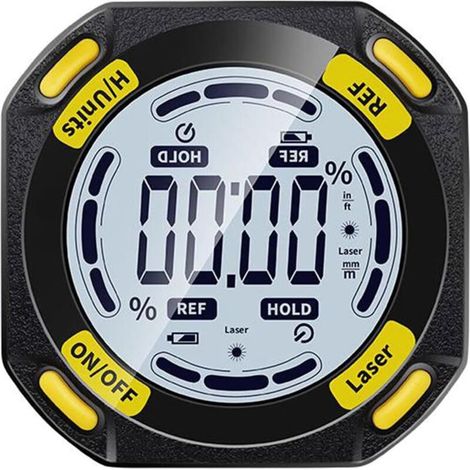 Digitaler Winkelmesser, Laser-Wasserwaage, elektronische Wasserwaage, USB-wiederaufladbar, digitaler Winkelmesser, Neigungsmesser, Laser, digitale Winkelmessung, Laserlineal (1/4)