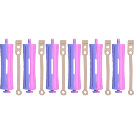 6 Pièces Bigoudis Chauffants pour Cheveux, Rouleaux à Vagues avec Pinces, Outil de Coiffure SH-9 (1/5)