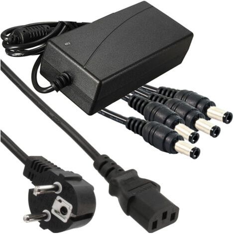 Alimentation Stabilisee Transformateur 12v 5a 4 Sorties Dvr Camera Strips (1/2)