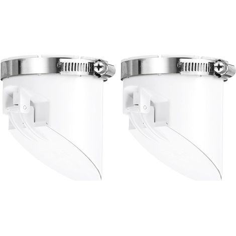 2 Pcs Clapet Anti-Retour PVC pour Égout, Noyau Anti-Odeur pour Tube Horizontal de 75mm/3inch OD dans Les Réservoirs D’eaux Usées, Blanc (1/5)