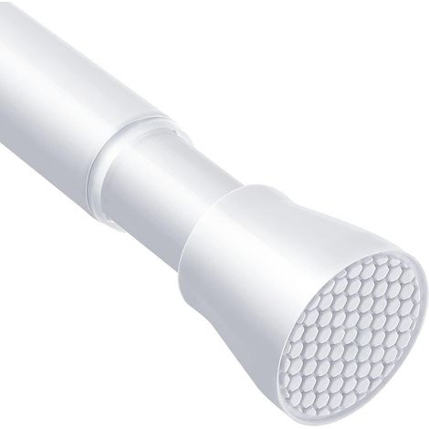 Tringle rideau sans percage 113-196cm Extensible (diam.22mm, Blanc) (1/5)