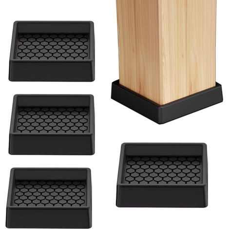 Patins Anti-Dérapants pour Meubles 4 Pièces De Semelles en Silicone pour Arrêts De Lit Pour Empêcher Le Glissement Des Meubles Pour Lit, Canapé, Sofa, Chaise, Table, et Appareil Électr (1/5)
