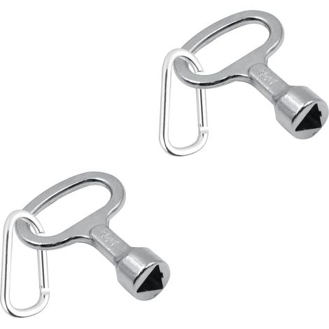 Clé Triangle, Clés Triangulaires, 2 Pièce Clé Triangulaire en Métal, Clés de Compteur de Gaz, Clé de Compteur de Gaz Triangulaire, Clé de Compteur de Gaz Triangulaire en Métal (1/4)