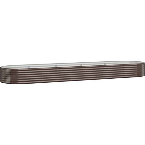 Maison Exclusive - Hochbeet Verzinkter Stahl 396x100x36 cm Braun