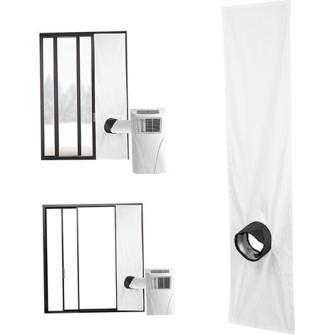 200 cm Kit de Vendeur AC Portable, Bouchon de fenêtre de climatiseur Portable Rape de Fixation étanche réglable Kit de fenêtre de climatisation Mobile (1/5)