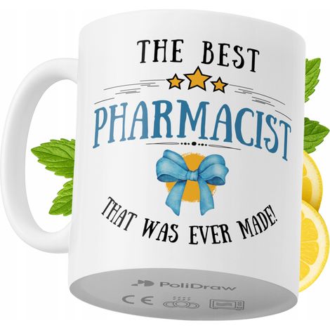 Mug humoristique pour pharmacien, avec un texte amusant et un design graphique original. Idéal pour les anniversaires, les fêtes et autres occasions spéciales. Mug premium pour la maison, le bureau ou (1/5)
