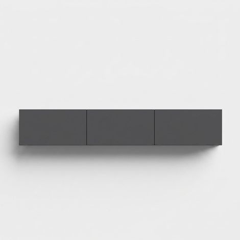Meuble TV mural moderne 150 cm West - Anthracite