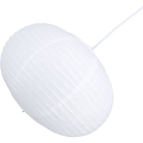 Lanterne décorative ronde en papier blanc, lumière douce, facile à installer, lanterne suspendue pour chambre ou salon, prise européenne 220 V (1/5)