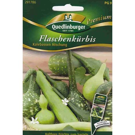 Quedlinburger Flaschenkürbis Kalebassen Mischung - Blumensamen (1/4)