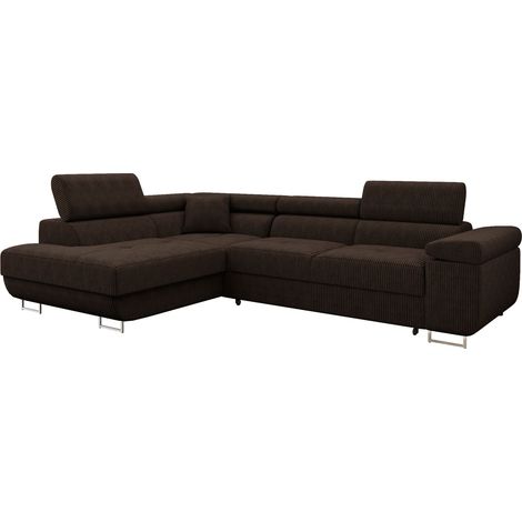 Sofá rinconero Comfivo Vinetum, Poso 06, Función de descanso, Almacenaje, 274x203x70cm, 0