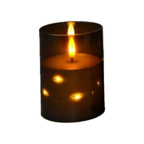 Lampe électronique LED noire avec ampoules à fil de cuivre - Lampe magique pour Noël/anniversaire (1/4)