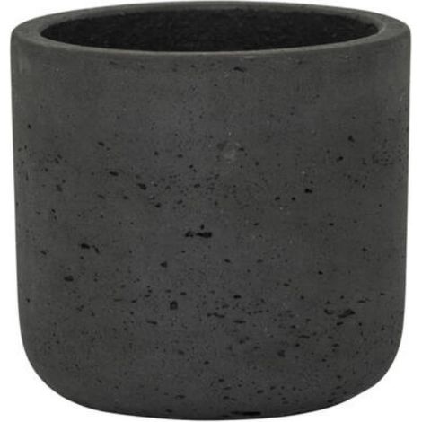 Pot Charlie XS Noir Effet béton 12cm (1/2)