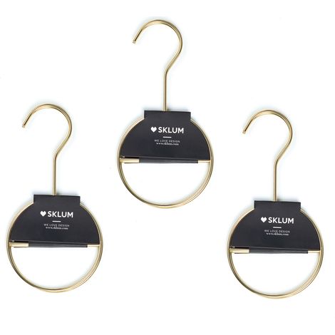 Set de 6 Perchas Gärde Metalizadas para accesorios SKLUM         Dorado    