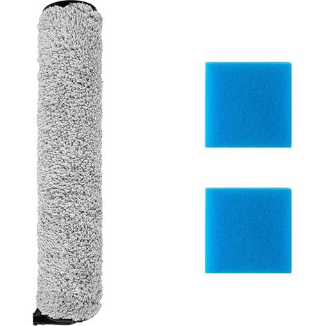 Kit Accessoires Aspirateur-Laveur - 2 Filtres Coton 1 Brosse Rouleau Pour Eureka NEW400