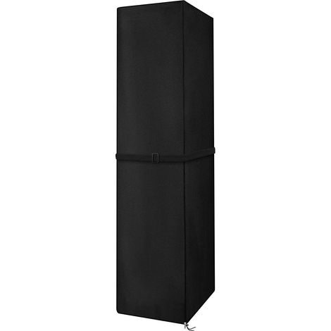 Heizstrahler Abdeckung Wasserdicht 221x61x53cm Schwarz mit Reißverschluss (1/5)