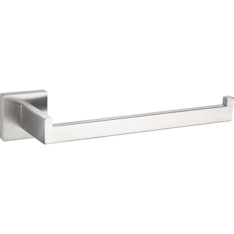 Rails à vis en acier inoxydable porte serviettes salle de bain nickel brossé (1/5)