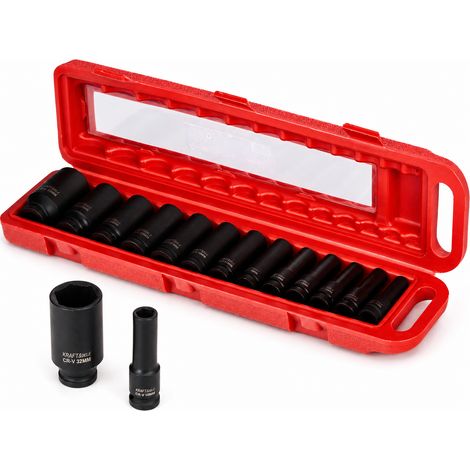 Set di bussole a impatto da 1/2" 10-30 mm Kraft&Dele (1/5)