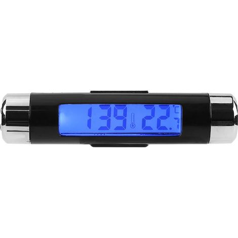Horloge Voiture Numérique Multifonction avec Thermomètre et Rétroéclairage LED (1/5)