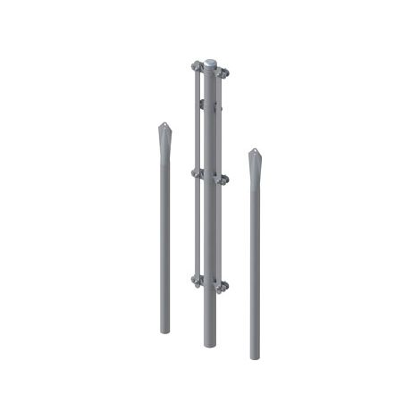 Poste Esquinero C/tensor Galvanizado 1   M.