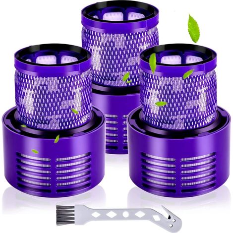 3 Pack Filtre, Compatible Dyson V10, Lavable, Haute Efficacité, Pour Aspirateur Sans Fil (1/5)