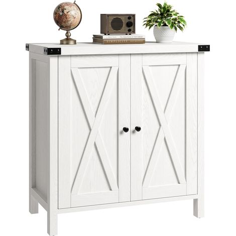 Hoerfuriy – Buffet de cuisine 76x40x80cm – Étagère réglable – MDF haute qualité – Finition grain de bois – Poignées métalliques élégantes (1/5)