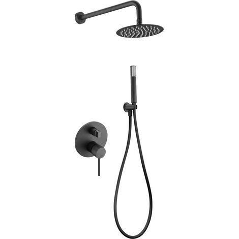 Kit Incasso Doccia Miscelatore Milos Stick Nero Opaco Imex Imex Gpms045 Ng (1/3)