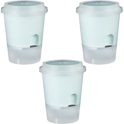 Ensemble de 3 pots de fleurs à absorption d'eau automatique (1/3)