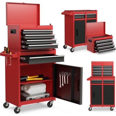 5-Drawer Rolling Tool Chest High Capacity Tool Storage Cabinet w/ Lockable Wheel (1/5)