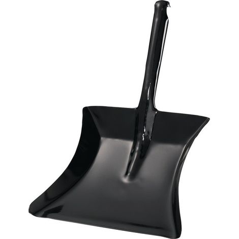 Recogedor con asa de llenado MET lacado en negro.Bl230xW260mm