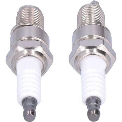 Lot de 2 bougies d'allumage F6RTC pour MTD 95110292 75110292 Torch Engine 131039 Tondeuse à gazon (1/4)