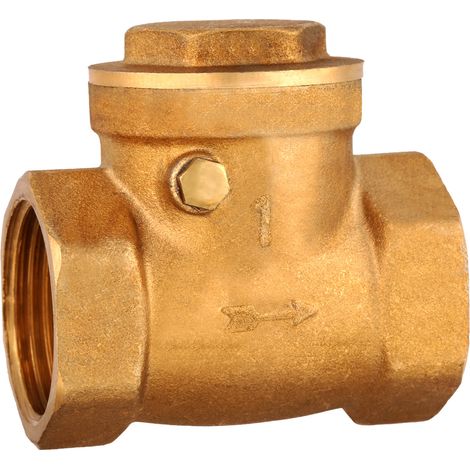 Clapet anti-retour, vanne à battant pratique en laiton 232 psi, durable, pour empêcher le refoulement d'eau. (1/5)
