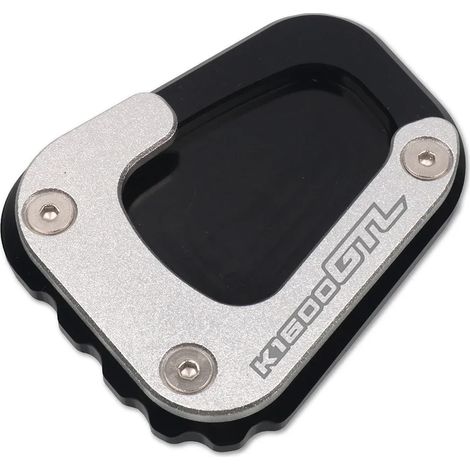 (Noir - K1600GTL) Compatible avec les motos BMW K1600GT, K1600GTL, K1600B et K1600 GT GTL. Extension de béquille latérale et de support pour une meilleure stabilité. Puissance maximale. (1/4)