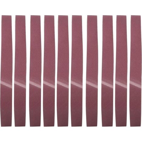 10 piezas de lijas de óxido de aluminio, 1220x50 mm, lijas de óxido de aluminio GXK51-B (120)