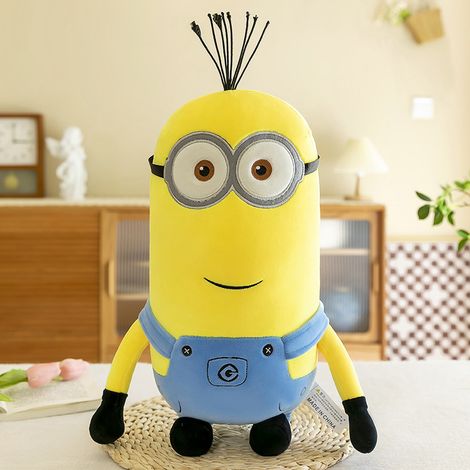 Peluche Minions Stuart/Kevin/Bob, oreiller en peluche kawaii doux et mignon pour dormir, idéal pour la Saint-Valentin et adapté aux enfants et aux tout-petits, 37 cm x 37 cm